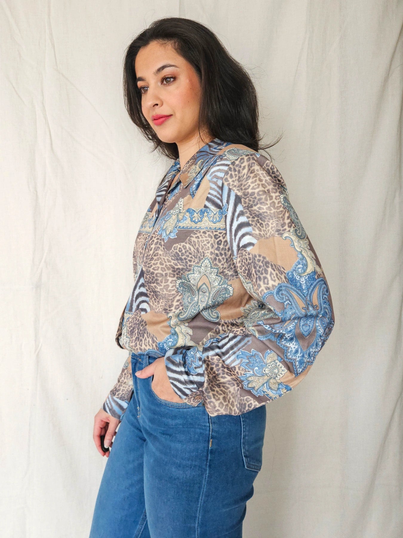 Ismene - vintage blouse barok stijl | XXL