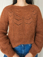 Thea - grof-gebreide vintage trui, wolmix | L
