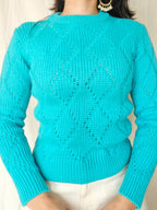 Billie - gebreide vintage trui, scheerwol | XS/S