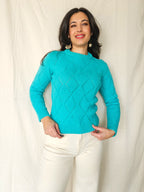Billie - gebreide vintage trui, scheerwol | XS/S