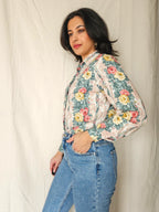 Lucia - romantische vintage blouse, viscose | S