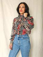 Jordan - vintage blouse with collar | XL