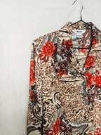 Alia - vintage blouse met rozen | L