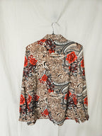 Alia - vintage blouse met rozen | L