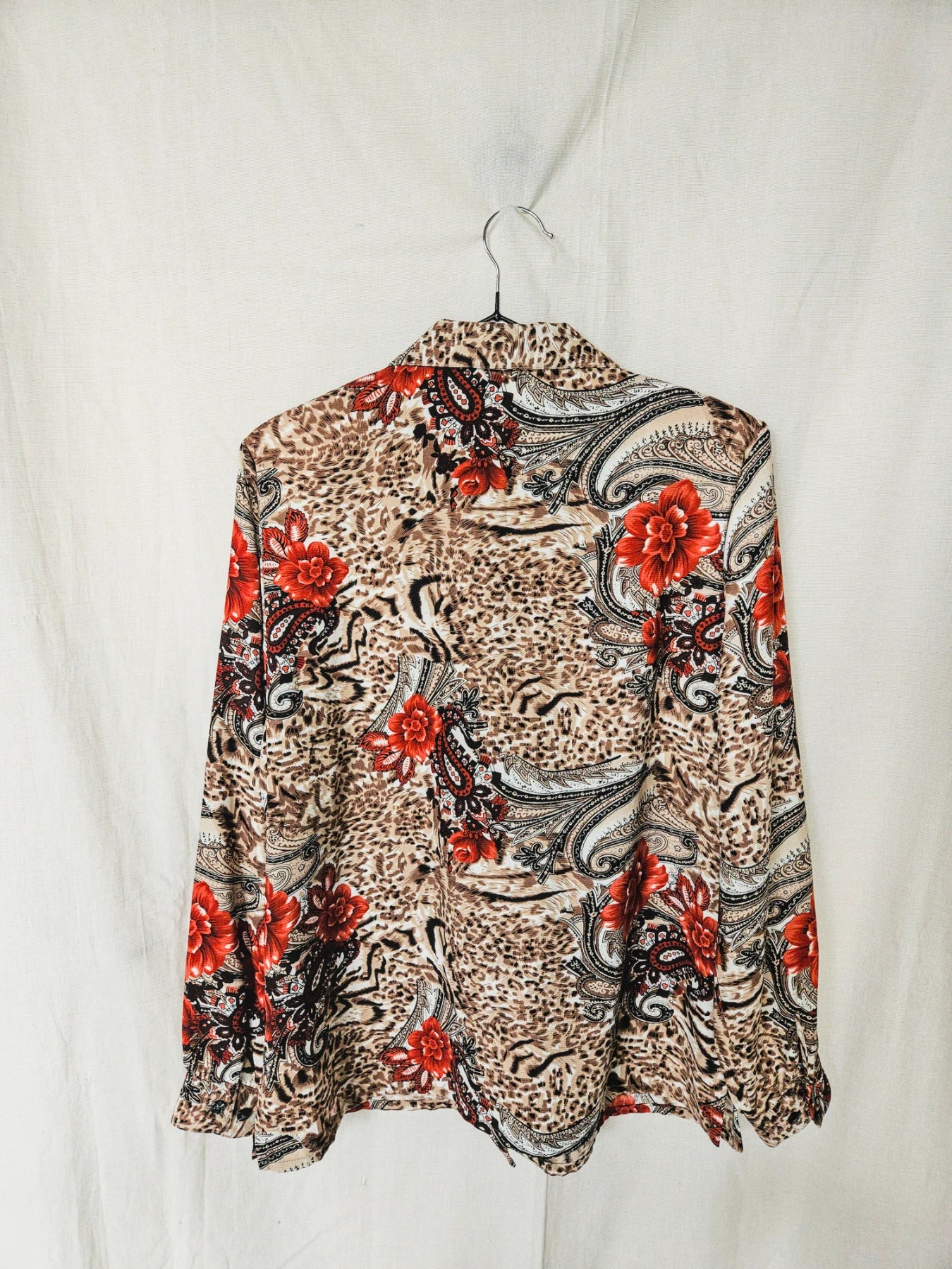 Alia - vintage blouse met rozen | L