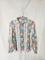 Lucia - romantische vintage blouse, viscose | S