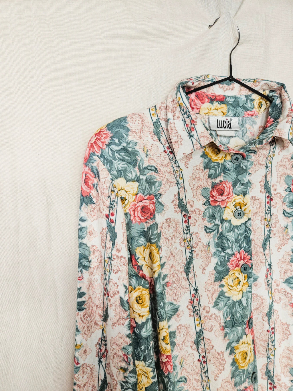 Lucia - romantische vintage blouse, viscose | S