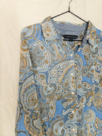 Tommy - lichtblauw vintage overhemd, katoen | L