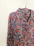 Tommy - donkerblauw vintage overhemd, katoen | XL