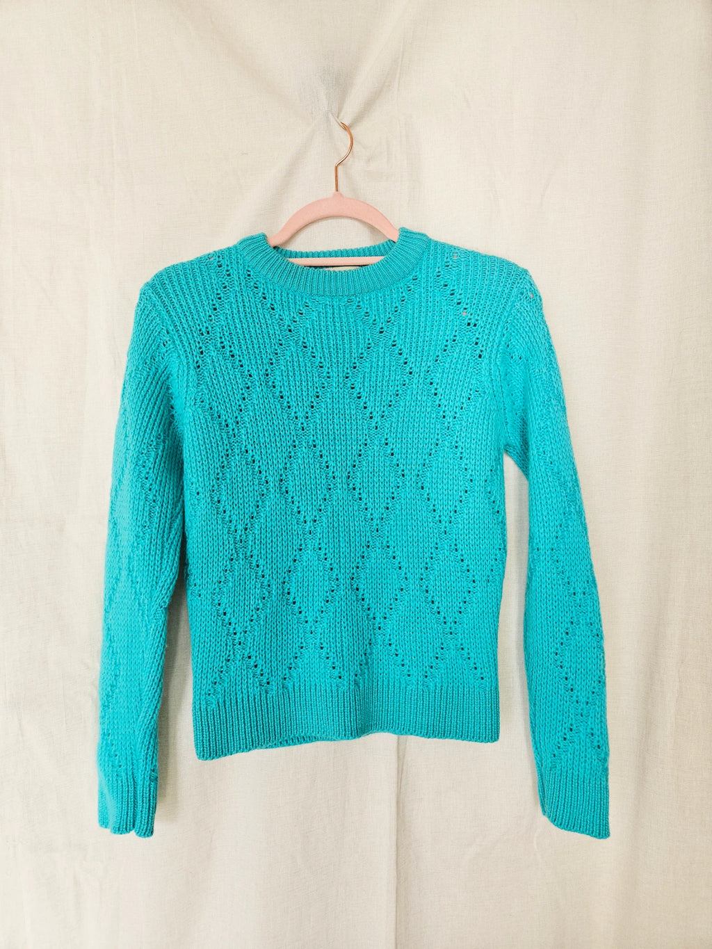 Billie - gebreide vintage trui, scheerwol | XS/S