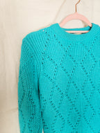 Billie - gebreide vintage trui, scheerwol | XS/S