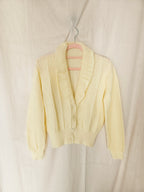 Freya - romantisch gebreid vintage vest | S