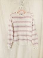 Suze - vintage trui met ruffles | M