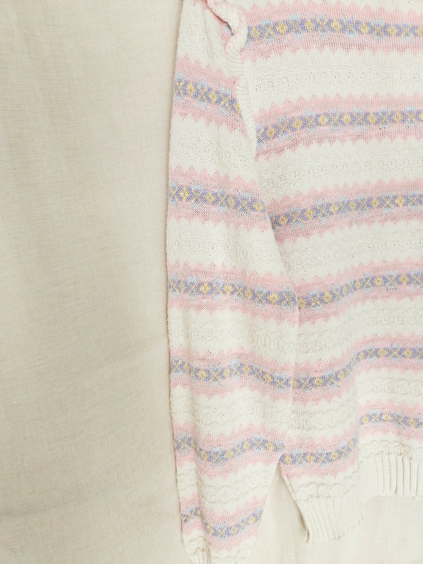 Suze - vintage trui met ruffles | M
