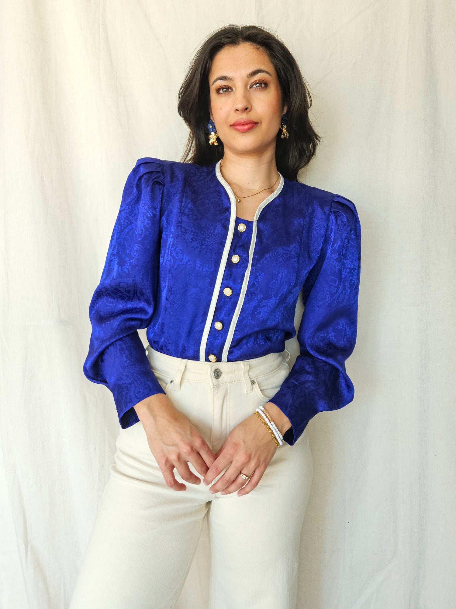 Vintage top 80s shine | S