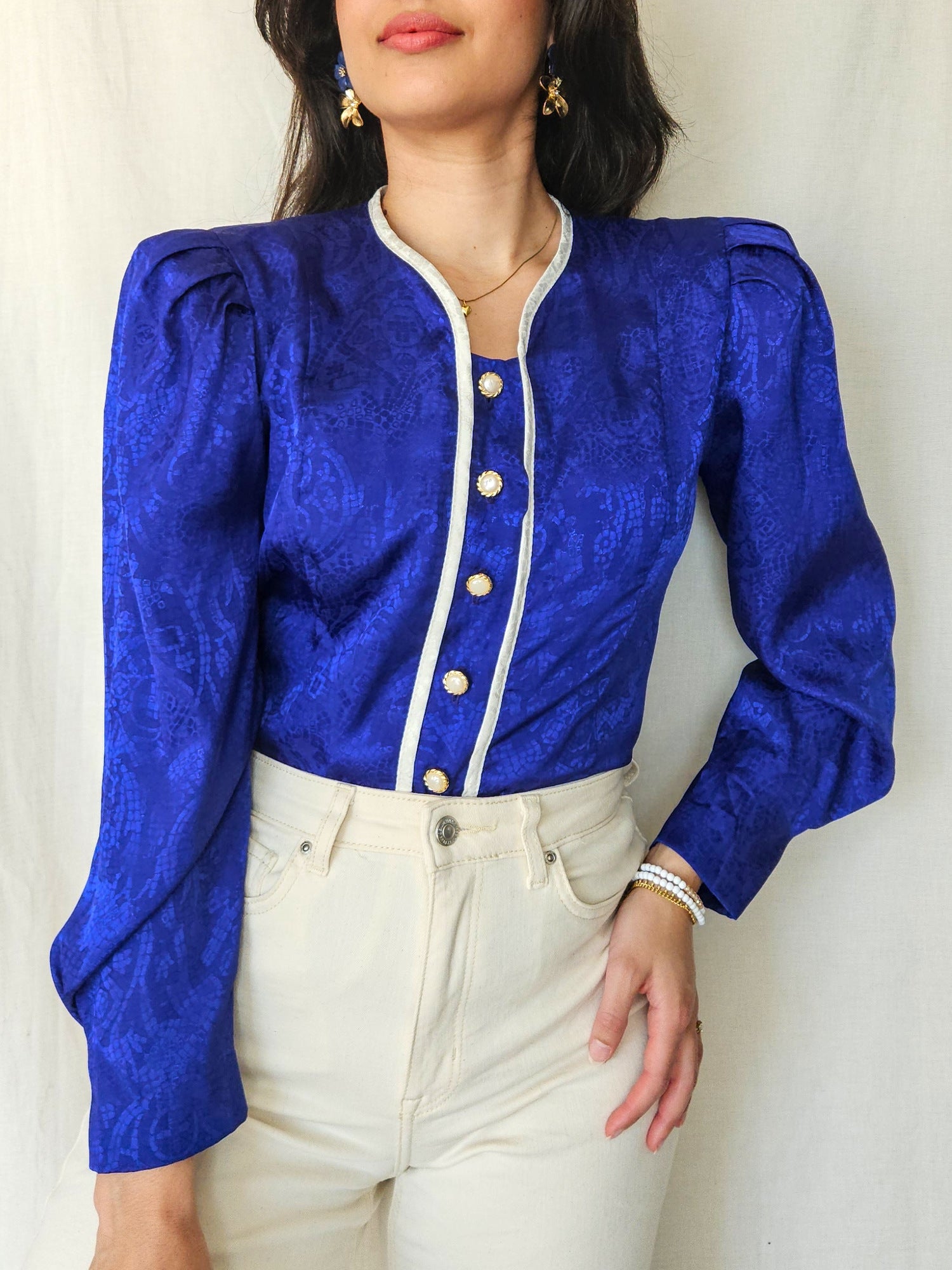 Vintage top 80s shine | S