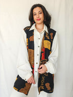 Nynke - vintage blouse met gilet | XXL