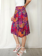 Isolde - kleurrijke vintage rok | L