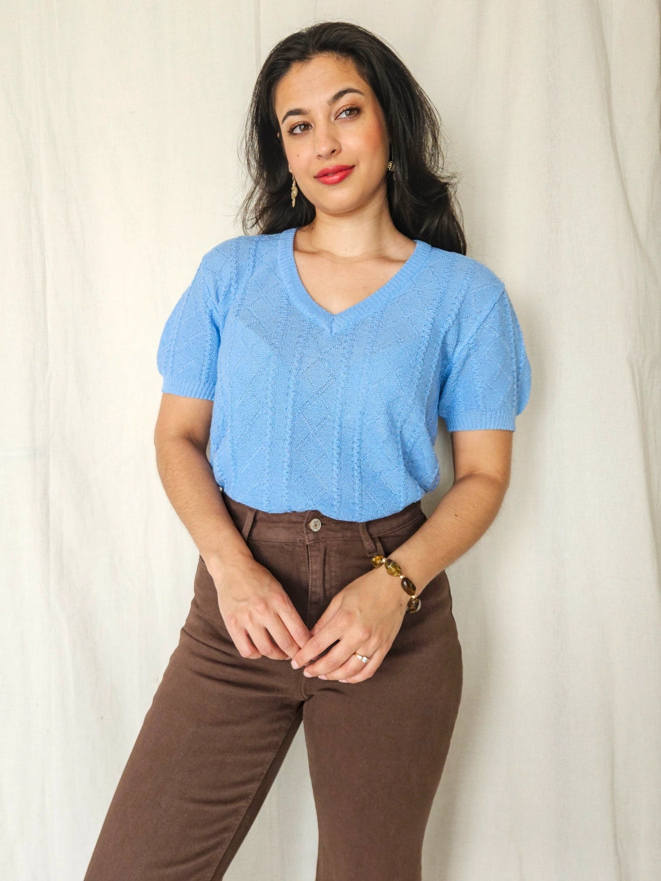 Leora - gebreide vintage top | S/M