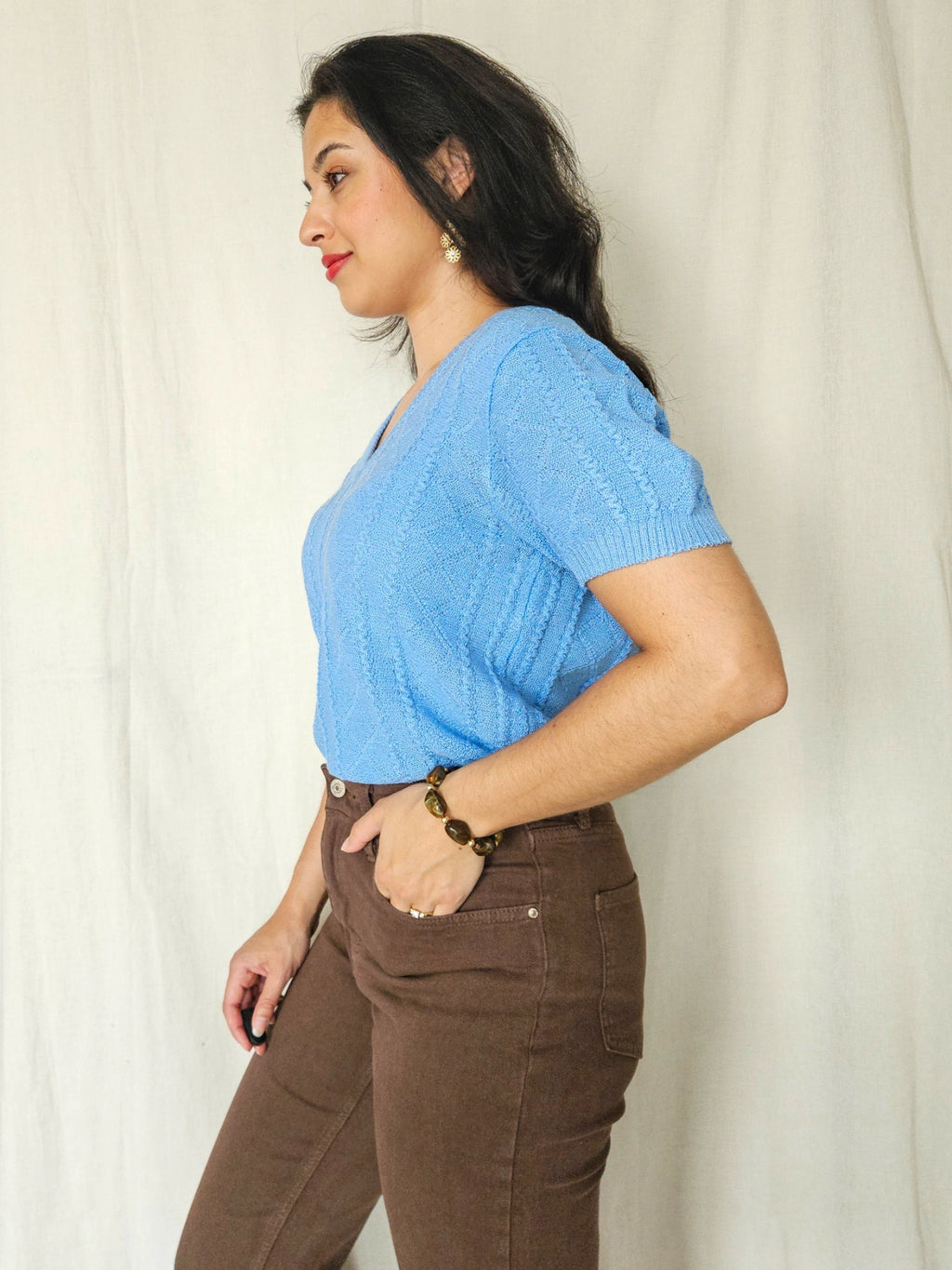Leora - gebreide vintage top | S/M