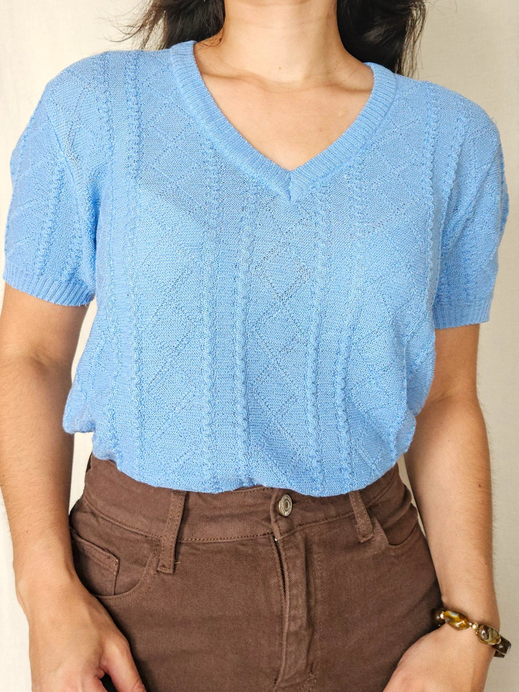 Leora - gebreide vintage top | S/M