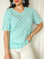 Sabina - gehaakte vintage top | M