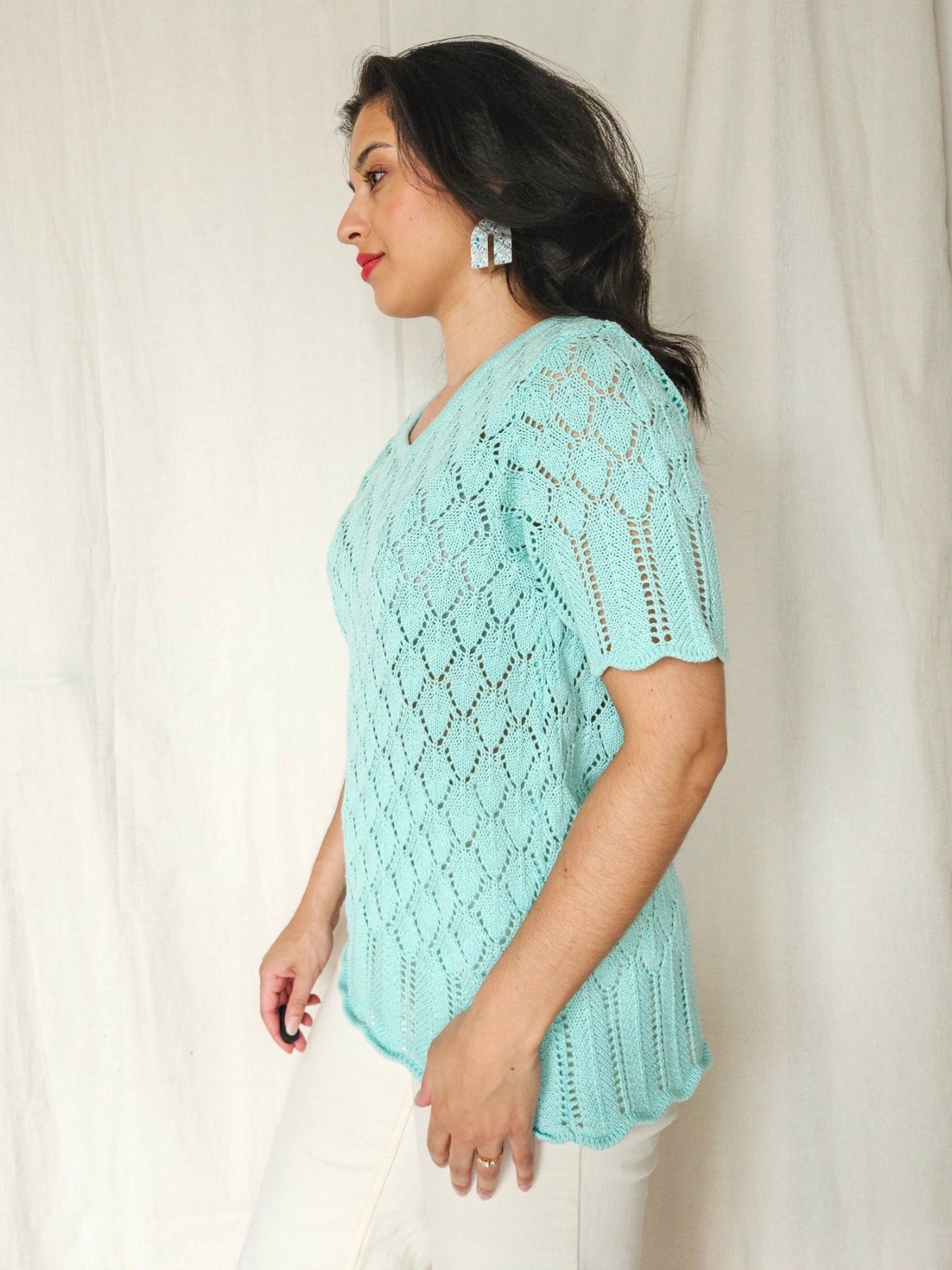 Sabina - gehaakte vintage top | M