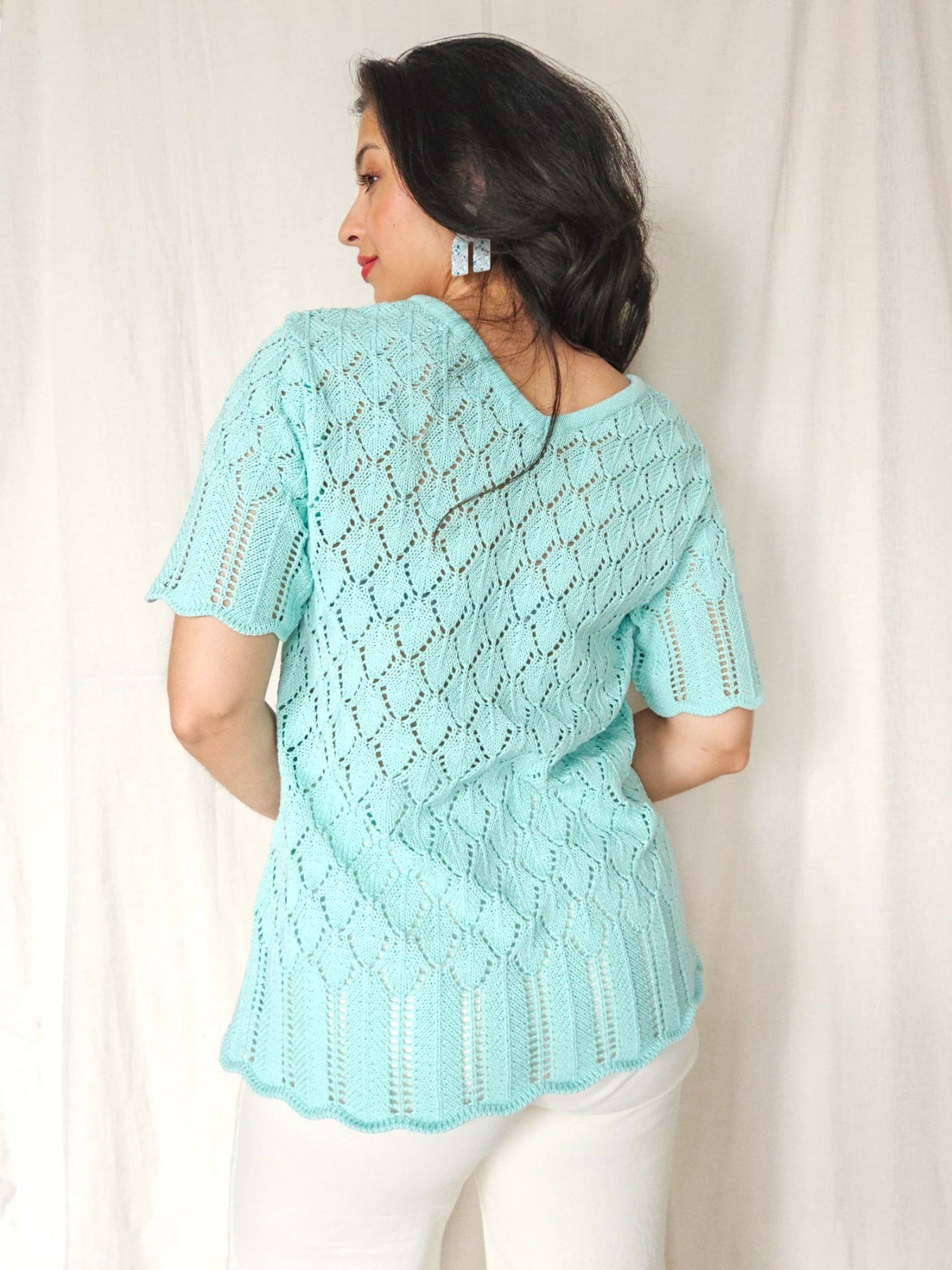 Sabina - gehaakte vintage top | M