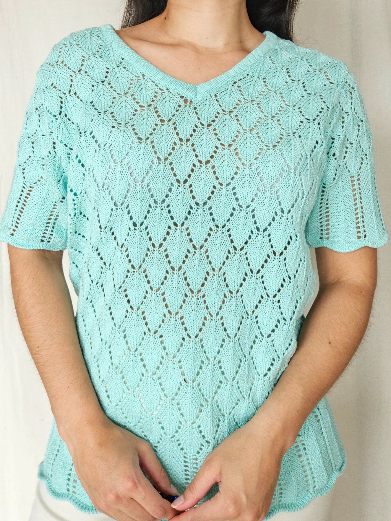 Sabina - gehaakte vintage top | M