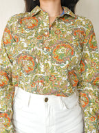 Cosima - vintage overhemd, katoen | S