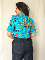 Papilio - vintage blouse met vlinders | M