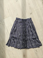 Delia - blauwe vintage plooirok | M/L