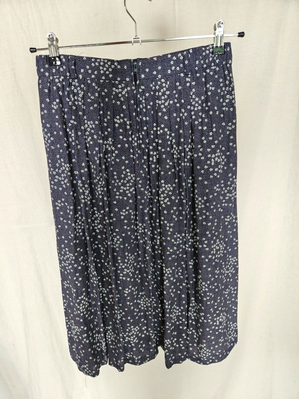 Delia - blauwe vintage plooirok | M/L