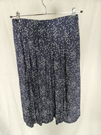 Delia - blauwe vintage plooirok | M/L