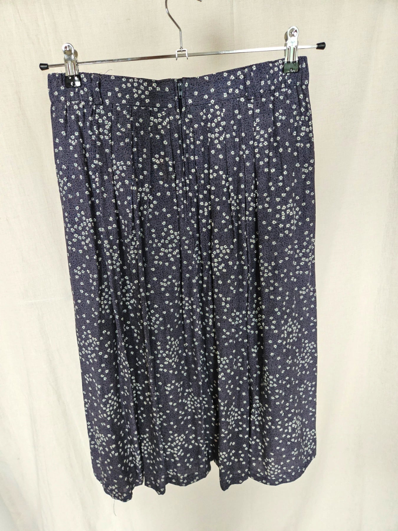 Delia - blauwe vintage plooirok | M/L