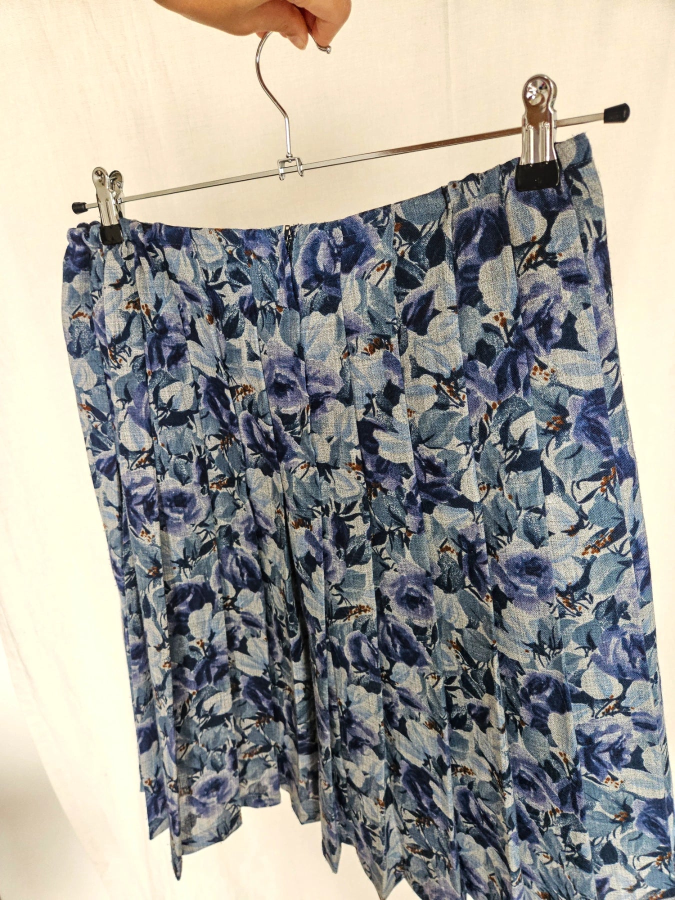 Odelia - korte vintage rok, wol | XL