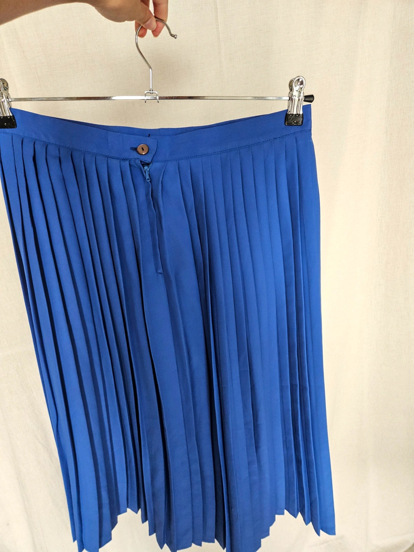 Aster - blauwe plooirok | XL