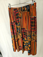 Yvette - kleurrijke vintage rok, viscose | S