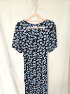 Nyra - lange vintage jurk, viscose | M