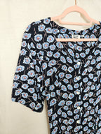 Nyra - lange vintage jurk, viscose | M