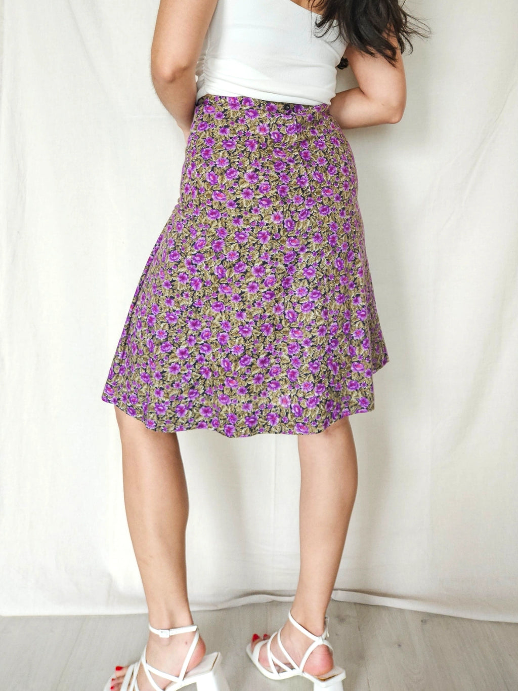 Elin - korte vintage rok, katoen | S