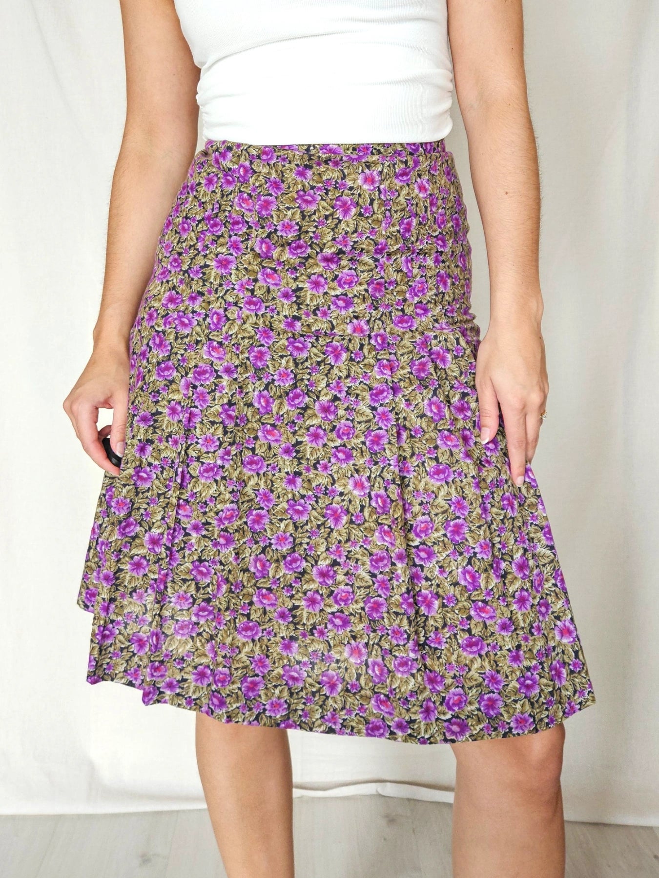 Elin - korte vintage rok, katoen | S