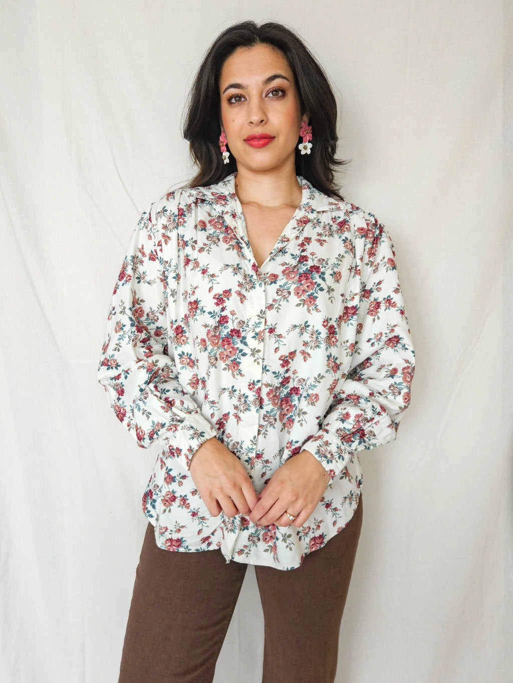 Livea - vintage blouse, katoen | L