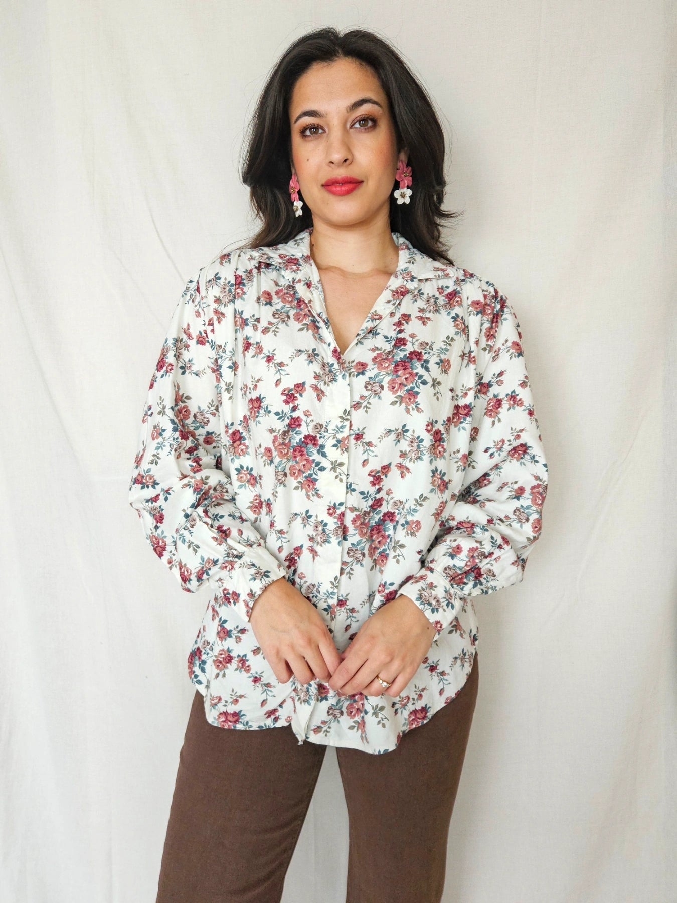 Livea - vintage blouse, katoen | L