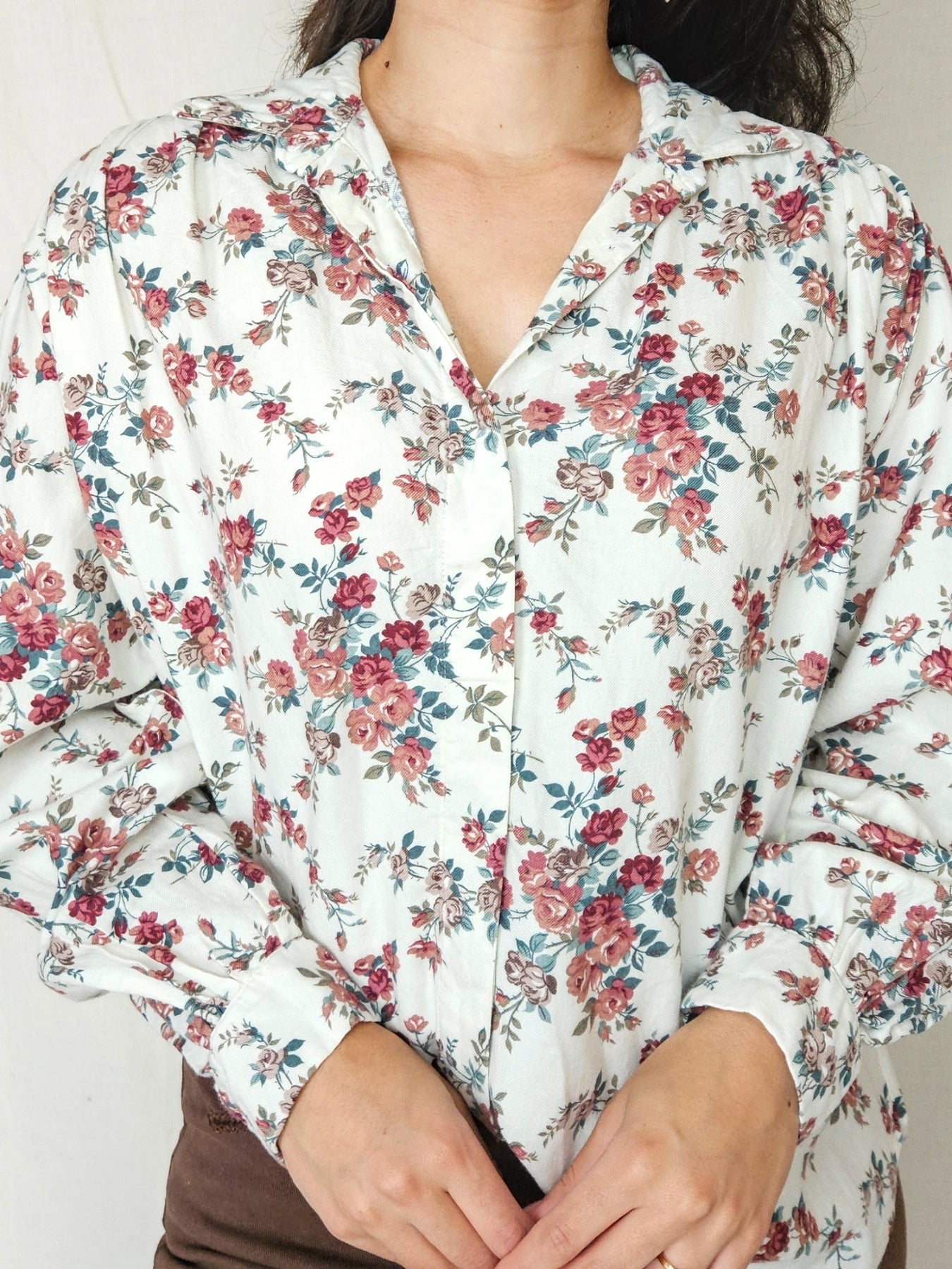 Livea - vintage blouse, katoen | L