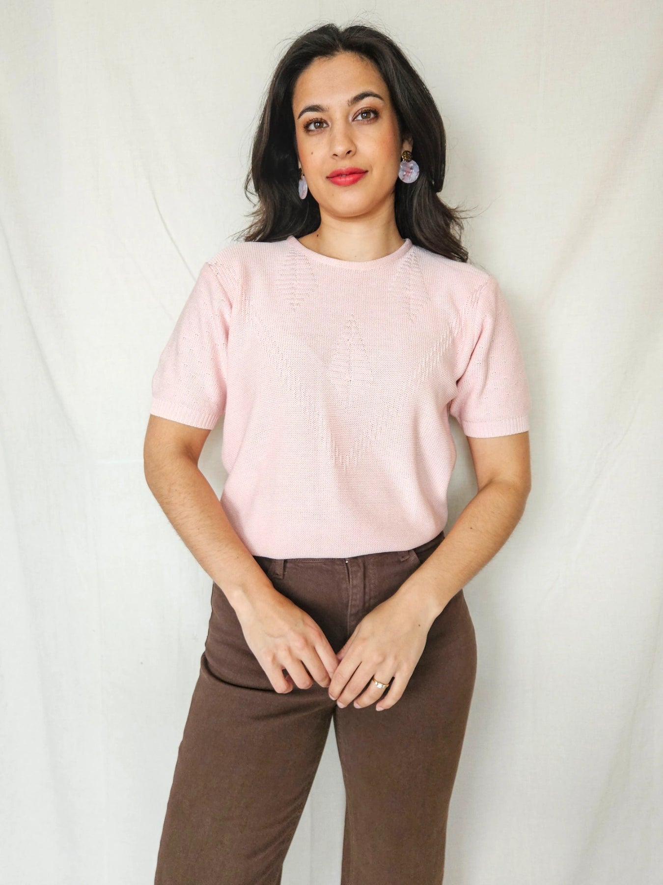 Lena - gebreide vintage top | M