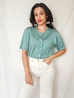Mira - gebreide vintage top | L