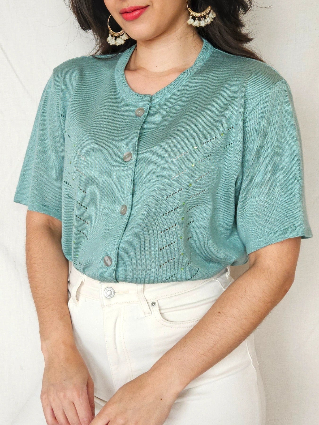 Mira - gebreide vintage top | L