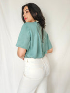 Mira - gebreide vintage top | L