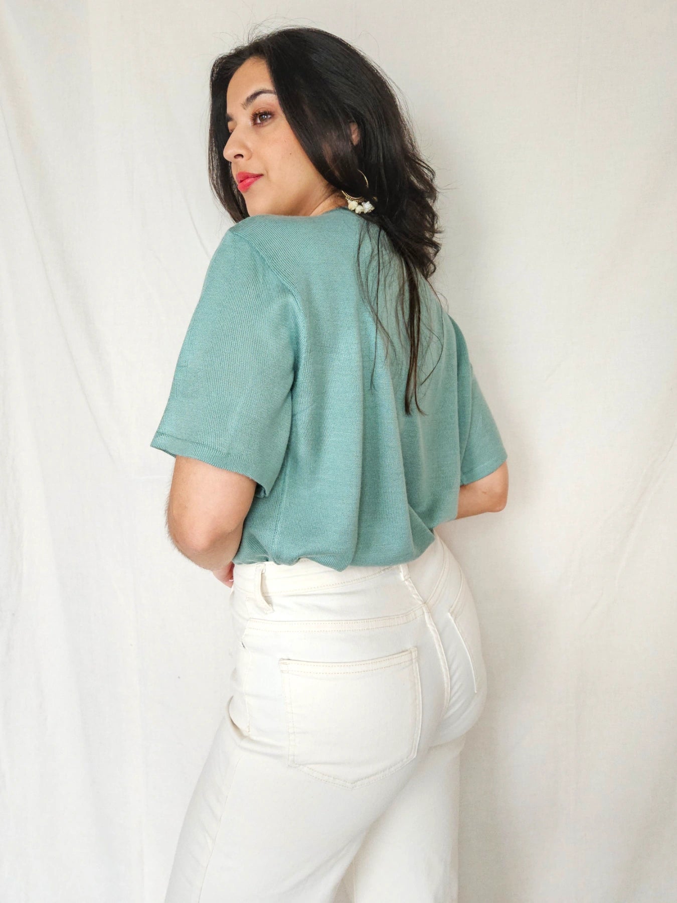 Mira - gebreide vintage top | L